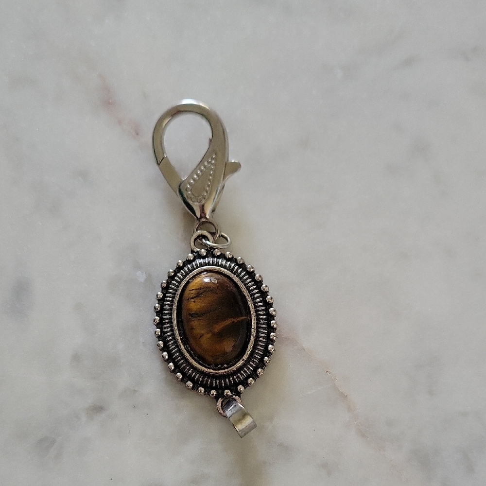 Tiger Eye Lanyard Necklace Pendant